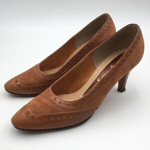 Vintage Stanley Philipson‎ Leather Suede Heels